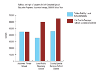 Full Cost of Private Special Education to Taxpayers Chart