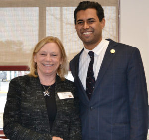 Senator Vin Gopal met with LADACIN Network Executive Director, Patricia Carlesimo.