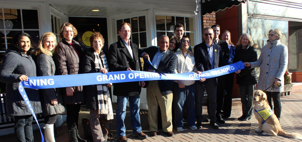Ribbon cutting - Leaders at ECLC of New Jersey celebrated the opening of Sorriso Kitchen at its Chatham campus