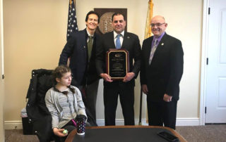 ASAH President William Weiss presenting NJ Senator Paul Sarlo with legislator of the Year Award